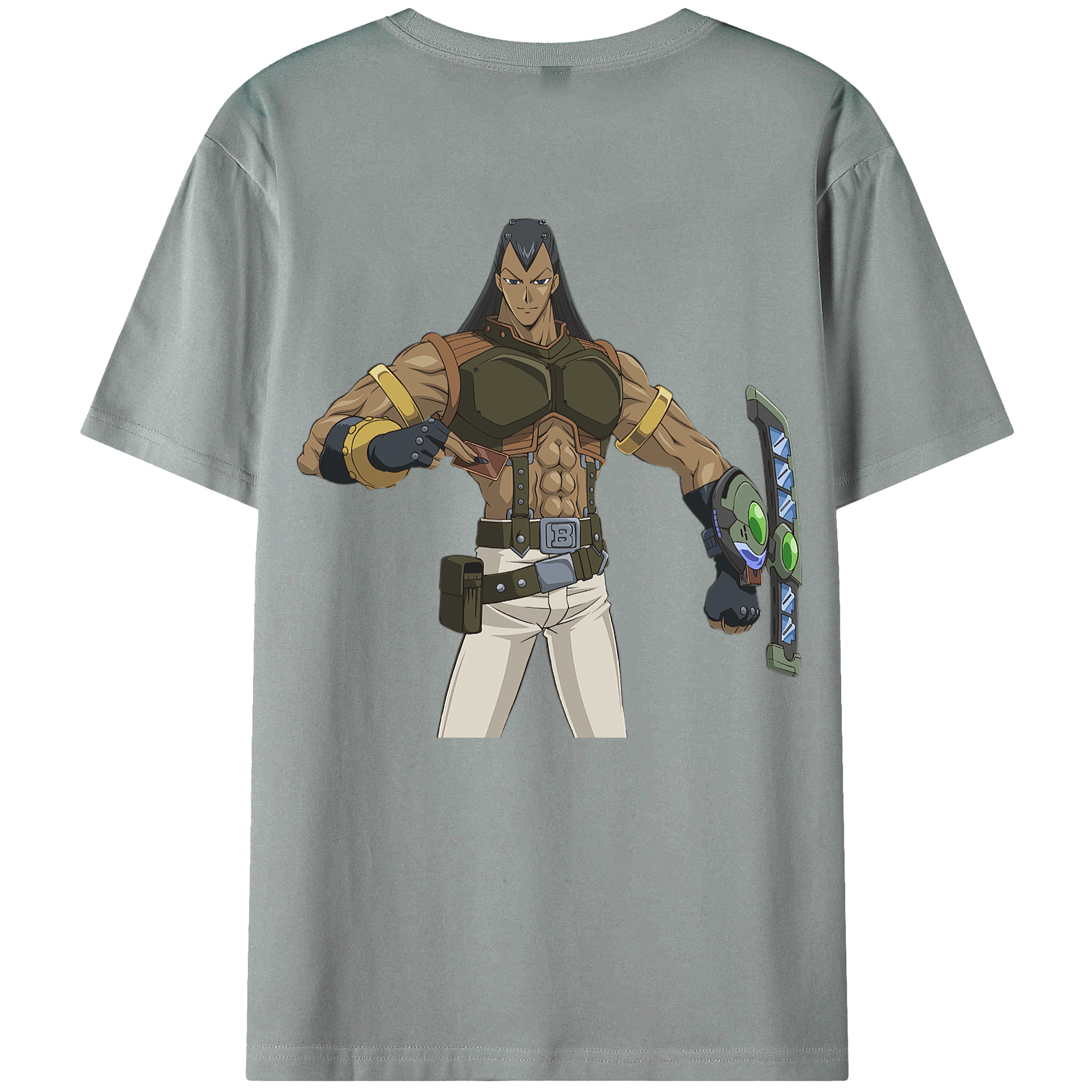 （画像用） 遊☆戯☆王 Yu-Gi-Oh! 綿100％ メンズ半袖Tシャツ（バックプリント） 通気性